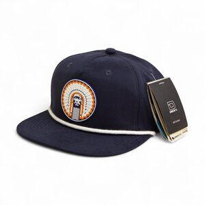 Illinois Fighting Illini Chief Illiniwek 3D Classic Rope Hat- Navy/ White